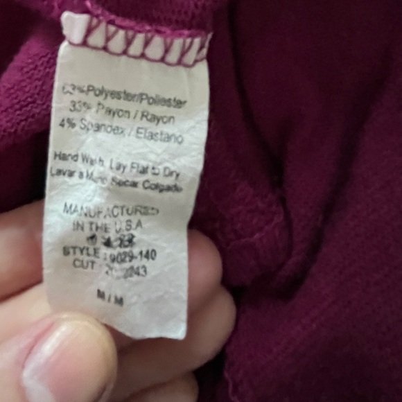 Dark magenta wrap-like cardigan - Adult Size M - Picture 16 of 16